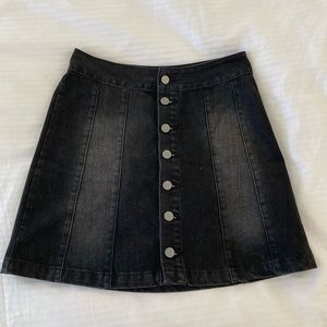 BDG Black Denim Skirt